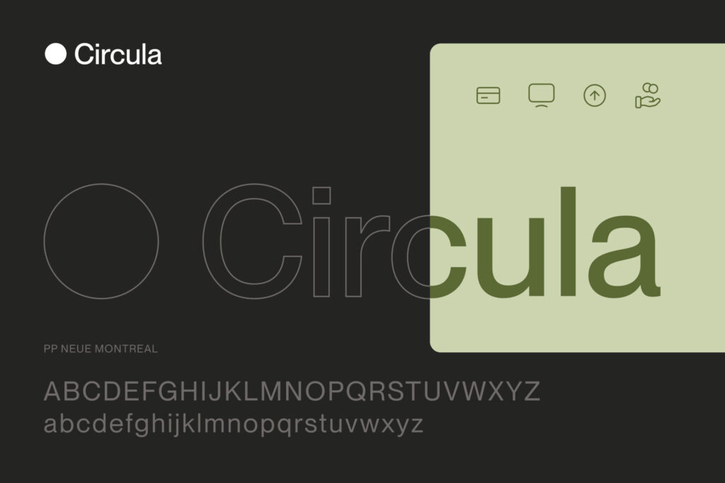 Circula Corporate Design: Wortmarke, Kreis-Signet und Hausschrift